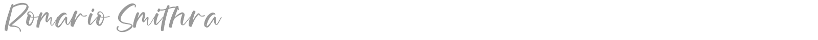 Romario Smithra font preview
